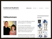 Tablet Screenshot of guldsmedrudholm.com